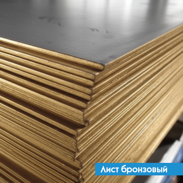 Лист бронзовый 9х500х1000 мм БРАЖН10-4-4 ГОСТ 18175-78